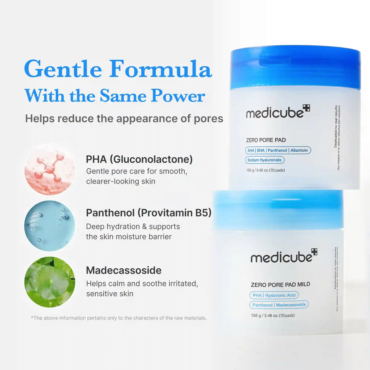 Zero Pore Madecassoside Pads (Mild)