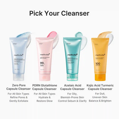 PDRN Pink Glutathione Capsule Foam Cleanser